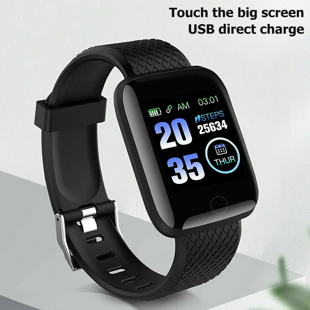 Bluetooth Smart Watch Heart Rate Blood Pressure Monitor Fitness Tracker UK