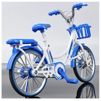 cross border creative simulation car model alloy bicycle model finger bicycle toy office and home accessories