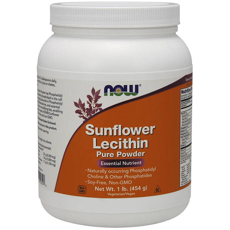 

free shipping sunflower lecithin powder acylcholine and other phospholipids soy-free, non-GMO net content 1 lb (454 g)