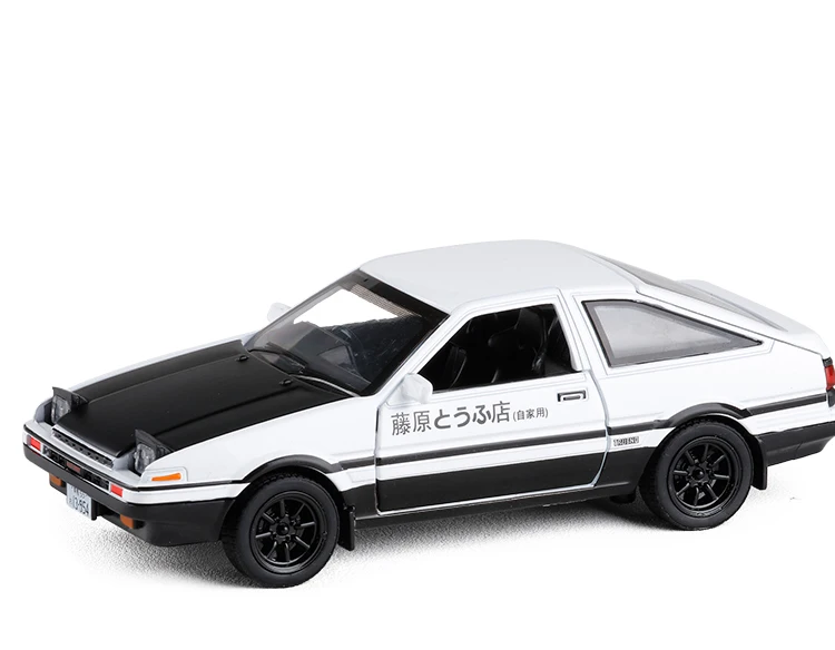 E 1:28 модель автомобиля из сплава Toyota AE86 со звуковым светом для мальчиков, игрушки - Цвет: E