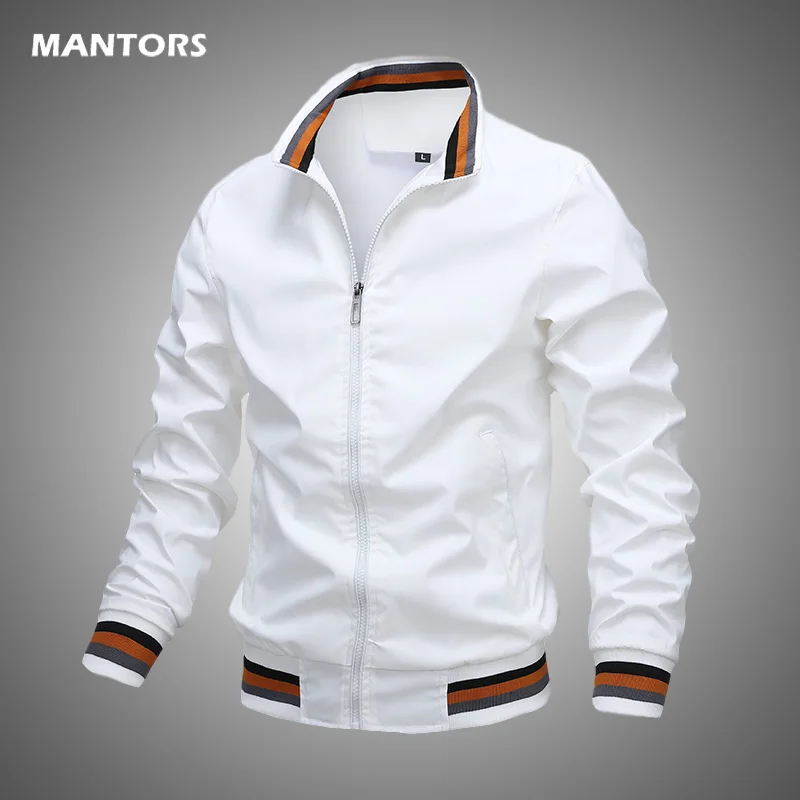 Осенняя мужская куртка бомбер на молнии Повседневная Уличная одежда в стиле хип