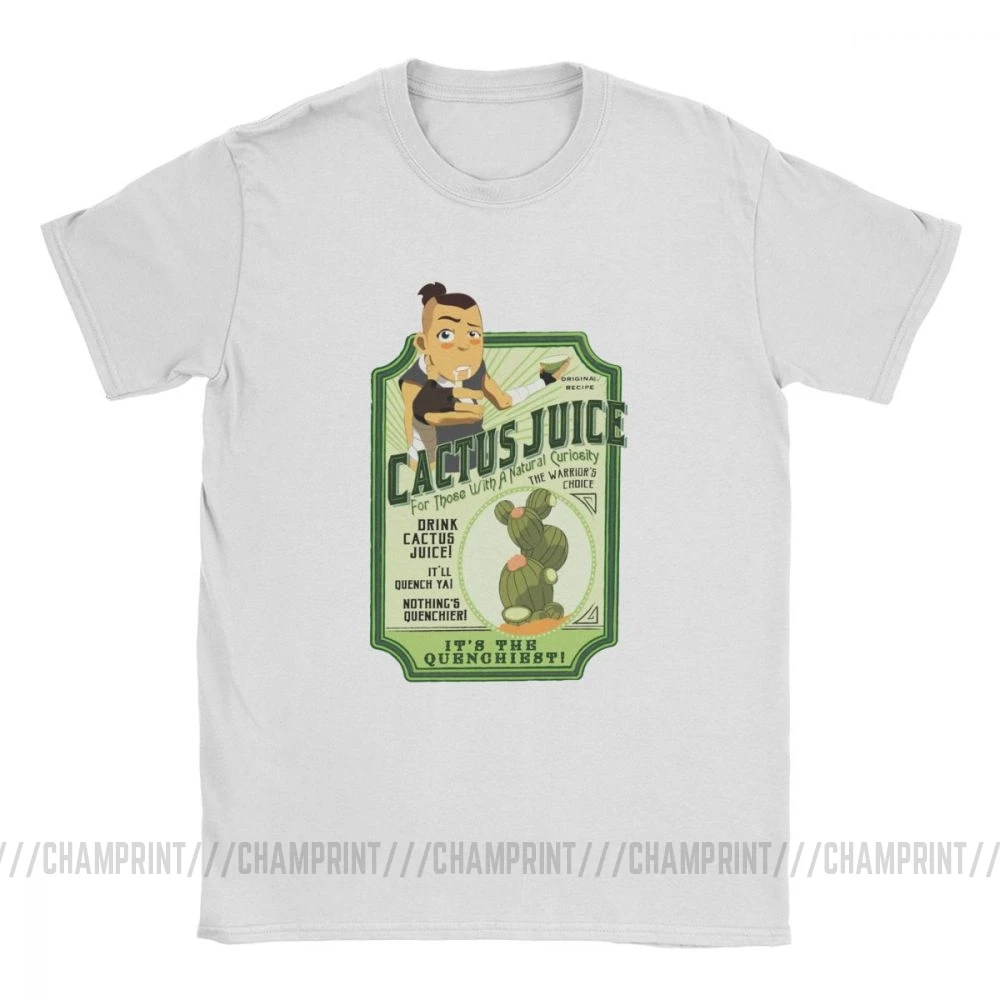 Хипстерские мужские футболки с изображением сока кактуса круглым вырезом |