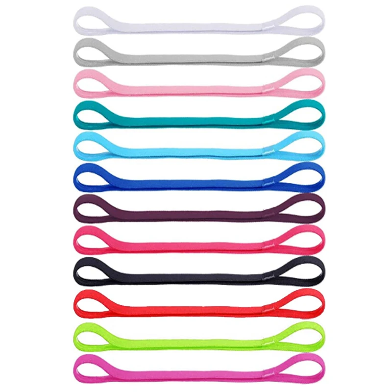 Women Stretch Yoga Hairband Headband Men Thin Sports Fitness Elastic Anti-slip Sweatband Headbands Gym Running Hair Bands |