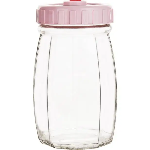 

Vacuum Airtight And Sealed Mason Jar Candy Organizer Snack Cans Grain Glass Container Dried Fruit Storage Bottles With Lid