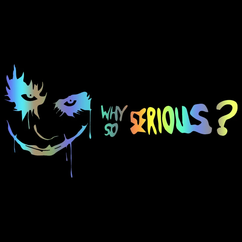 

Waterproof and Sunscreen Various Sizes Car Stickers Vinyl Decal Joker Why So Serious Motorcycle Decorative Accessories