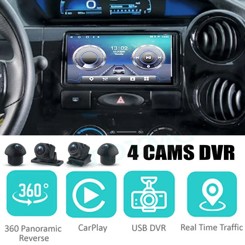 

For TOYOTA Etios AK10 Car Audio Navigation Stereo Carplay DVR 360 Birdview Around 4G Android System