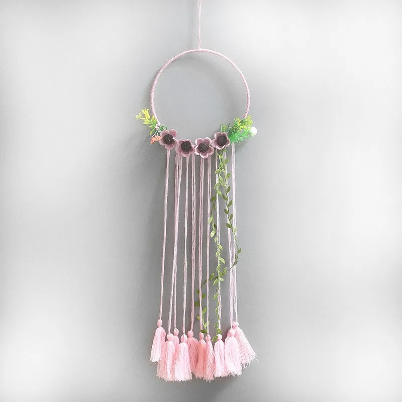 

Pink Handmade Dreamcatchers for Bedroom Wall Hanging Home Decor Ornaments Craft