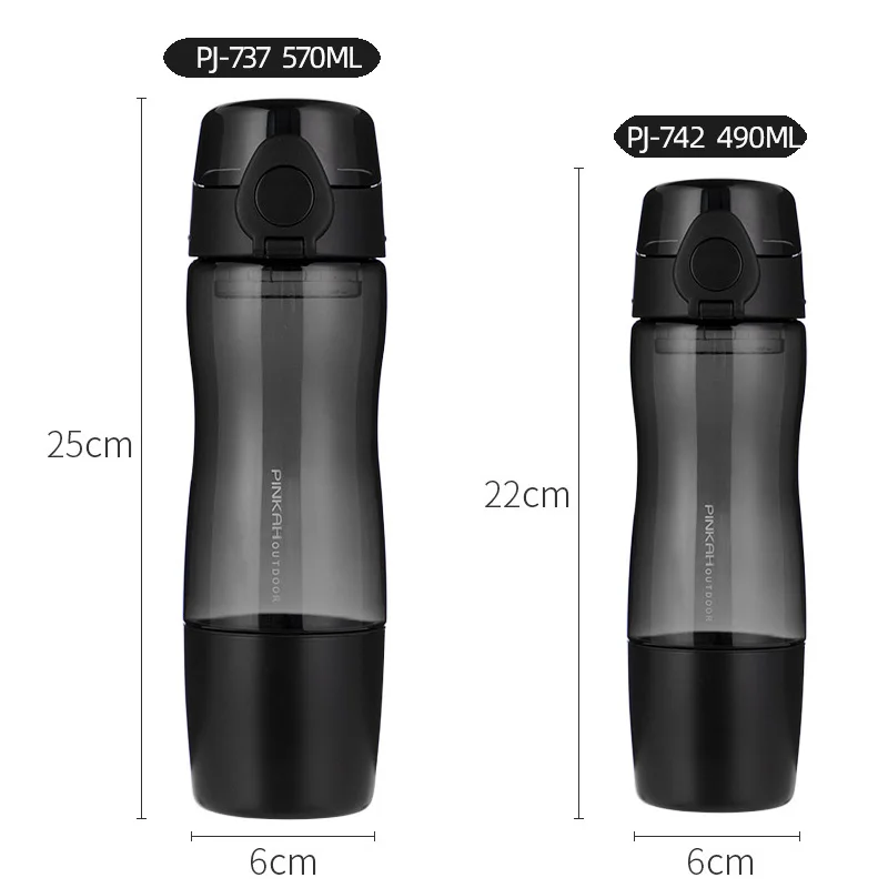 Pinkah 570 мл пластиковый чайник для воды креативная Герметичная Бутылка занятий