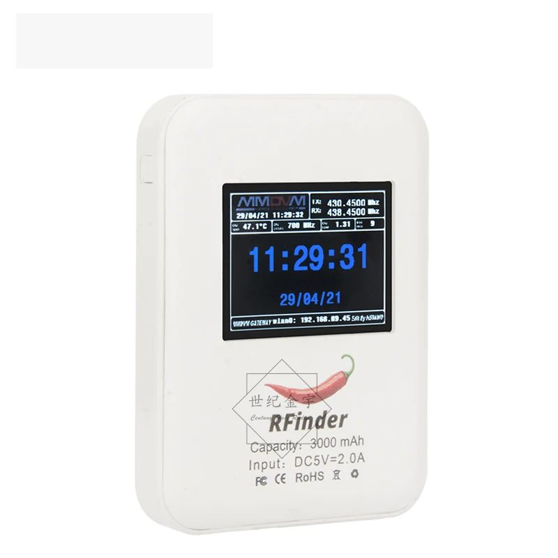Симплекс/дуплекс MMDVM Hotspot UHF VHF + 2 3. Дюймовый ЖК-дисплей Raspberry Pi 6800mAh батарея для
