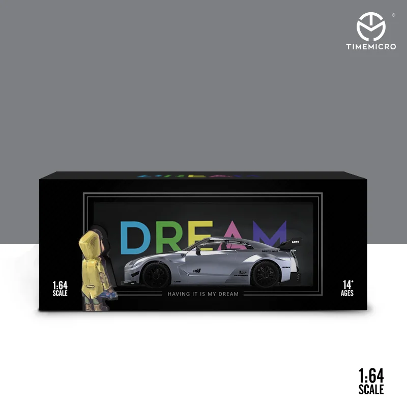Time Micro 1:64 Nissan GTR LB3.0 статические литые Автомобили Коллекционная модель автомобиля