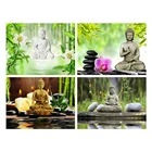 Холст Размер полный квадратный Круглый Алмаз живопись 5d религиозная DIY Алмазная вышивка Будда мозаичный портрет декор для стен