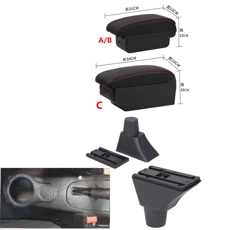 Для Citroen C3 Picasso подлокотник коробка центральный магазин содержимое коробка USB C3 picassoподлокотники коробка