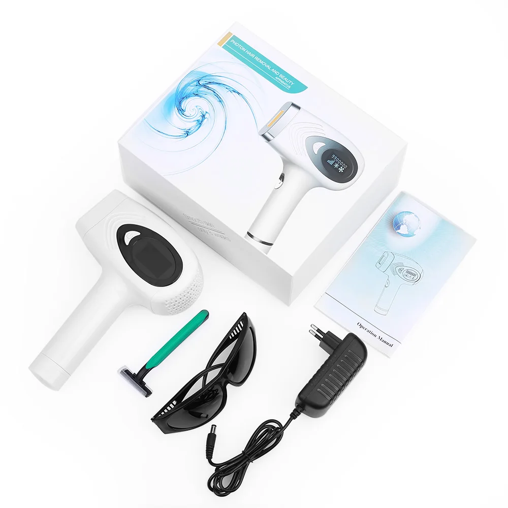 Laser Epilator IPL лазерный эпилятор с лампой, машинка для постоянного удаления волос, эпилятор, безболезненное устройство для удаления волос, триммер для бикини, 999999 вспышек - Цвет: Laser Epilator