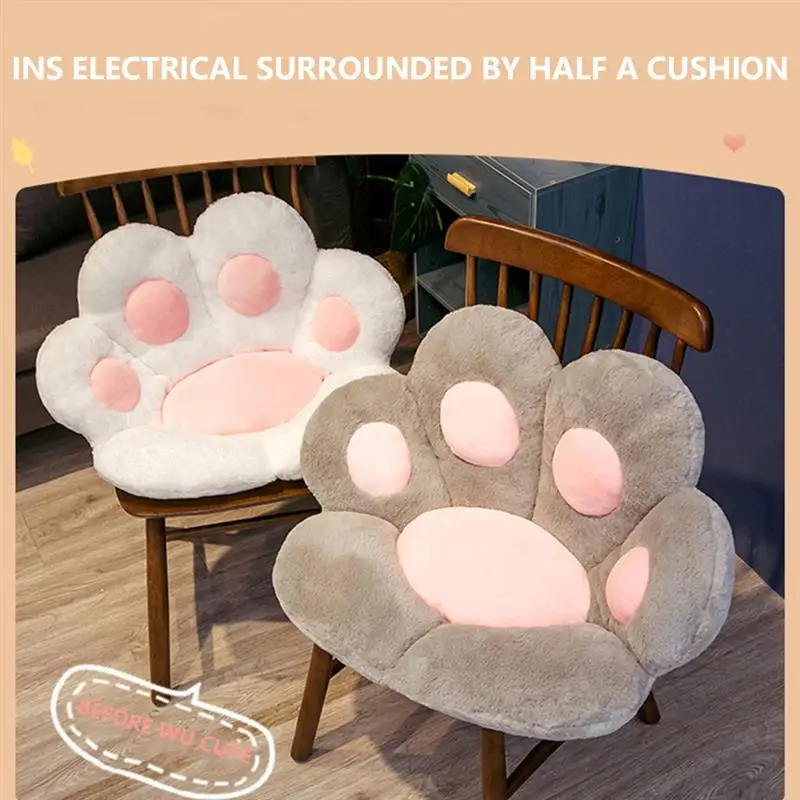 

Reversible Armchair Seat Cushion Soft Cozy Bear Shaped Chair Cushion Plush Comfort Seat Pad Office Cozy Warm Seat