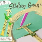 Скользящий Калибр измерительный швейная инструмент припуск датчик швейные принадлежности инструмент для лоскутного шитья линейка для Вязание Крафта MDJ998