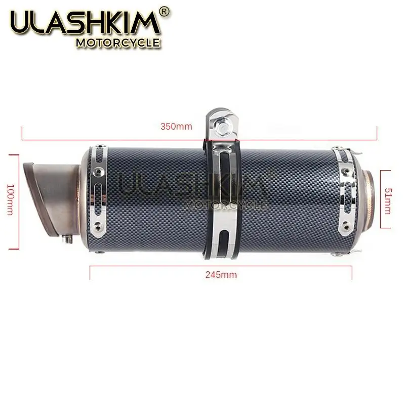 

Motorcycle Full System Exhaust Muffler Escape DB-Killer Modified Middle link Pipe Tube Slip On For Suzuki GSR750 GSR 750