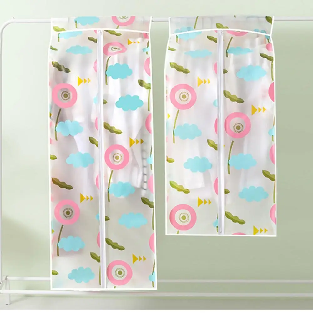 

Soft Clothes Hanging Dust Cover Tear Resistant PEVA Saving Space Garment Dust Cover Clothes Protector Closet Cover