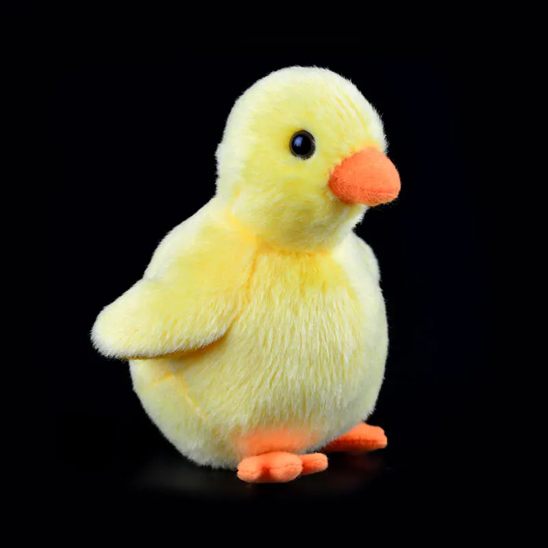 12cm chick Горячие 1 шт. детские плюшевые игрушки реальная жизнь плюшевые звери Моделирование светло-желтая утка цыпленок дети девочки детские прекрасные подарки игрушки - Цвет: 12cm chick