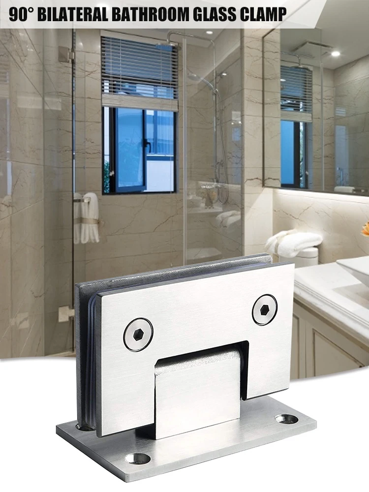 90 градусов стеклянная дверь шкаф витрина зажим нержавеющая сталь скошенный