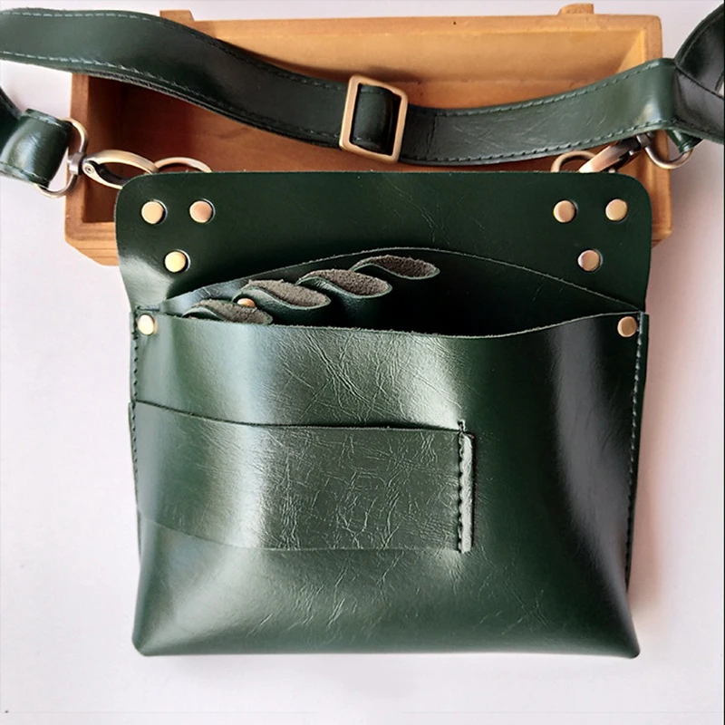 Кожаные волосы PU Ножницы сумка водонепроницаемый парикмахерский чехол для