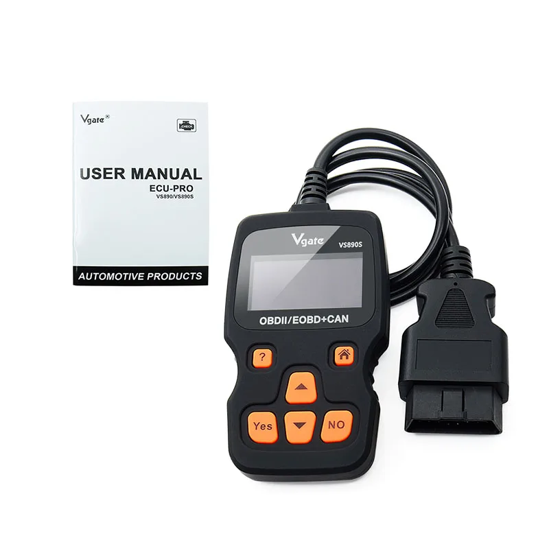 Vgate VS890 OBD2 сканер VS890S считыватель кодов Поддержка OBD OBDII CAN протоколы многоязычный