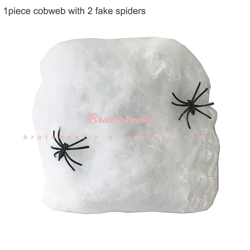 1pc white web Хэллоуин украшение ужасный страшный призрак шары легкая прозрачная ткань в паутинку бар Счастливый Хэллоуин сцена набор для вечеринки - Цвет: 1pc white web