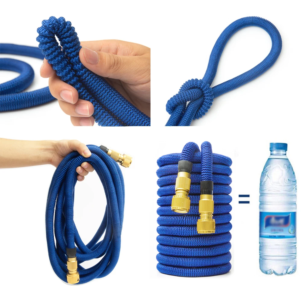 Расширяемый садовый шланг для воды водяной пистолет 25FT-100FT распылитель высокого