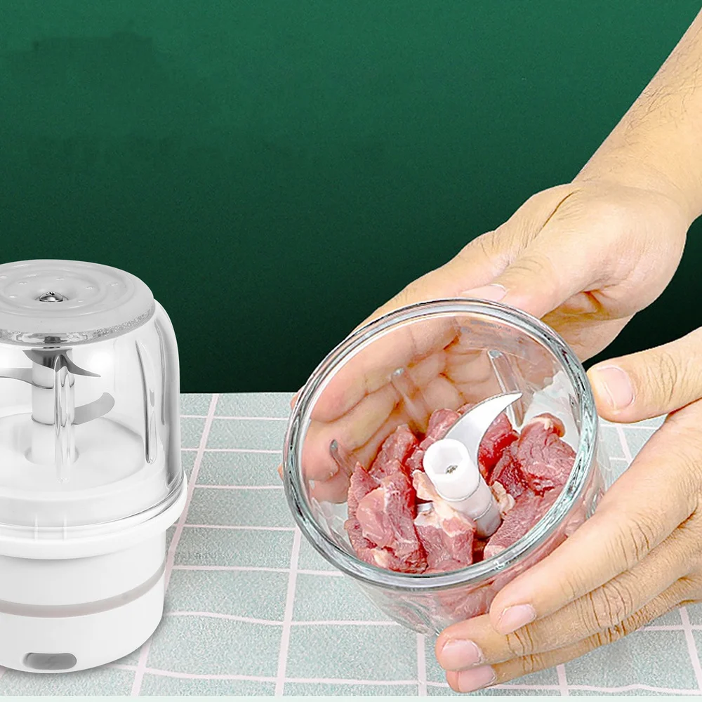 

1 Pc 300 Meat Crusher Elcetric Meat Masher USB-powered Garlic Grinder )