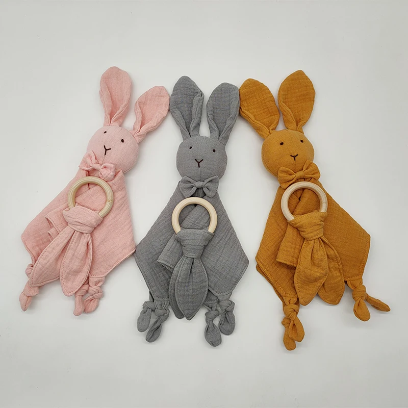 Новинка 2020 мягкое одеяло из органического муслина ins игрушка-животное детское