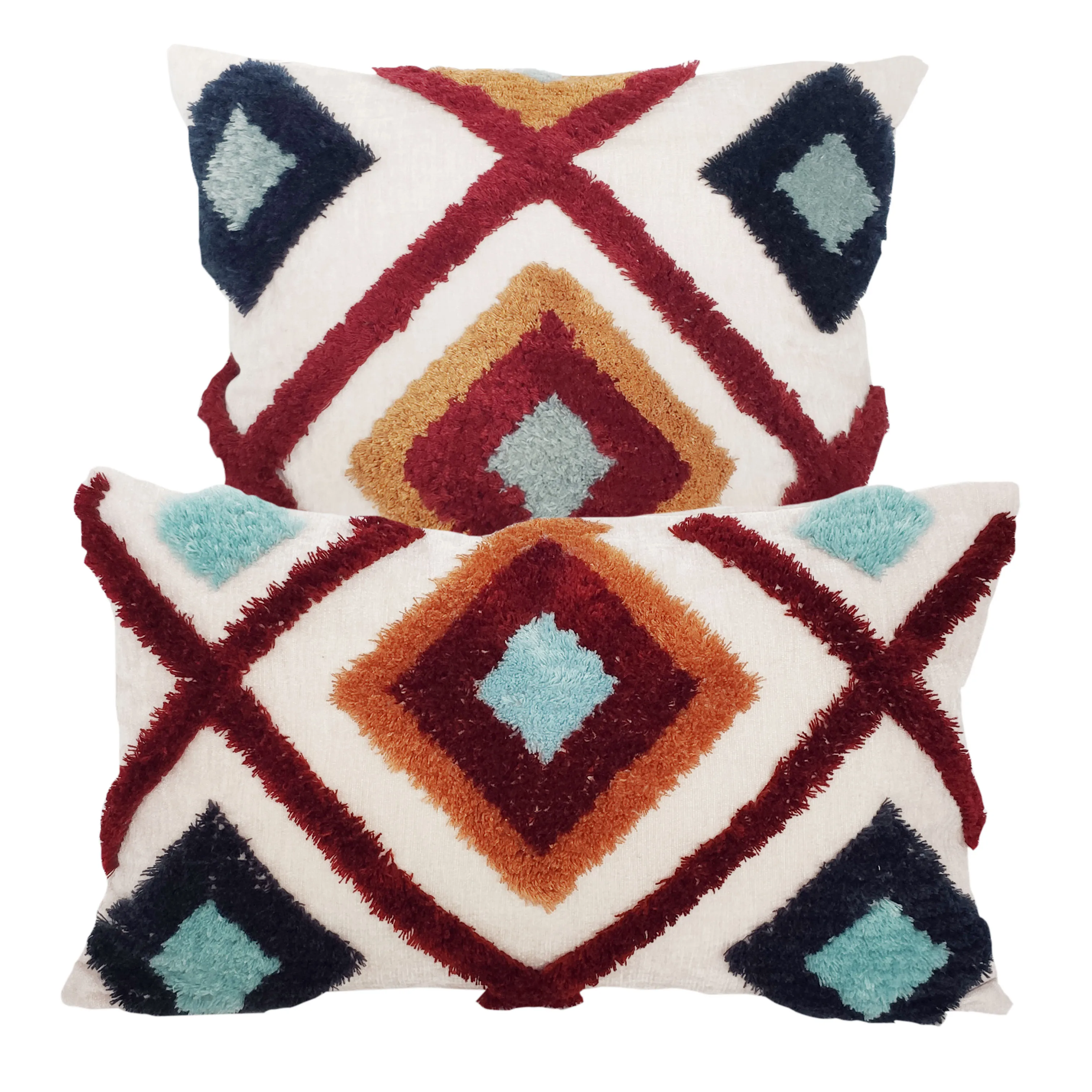 

Tassels Cushion Cover 45x 45cm/30x50cm Beige Pillow Cover Handmade Square Home Decoration for living Room Bed Room Zip Open