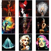diamond painting sexy woman character embroidery cross oil painting actor mosaic diy abstract picture cross stitch home decor