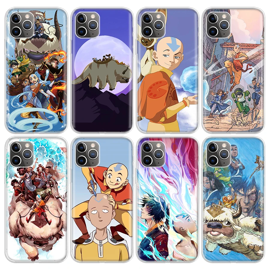 Чехол для телефона аниме Аватар Последний аirbender для Apple iPhone 11 13  14 Pro 15 + 12 Mini SE X XR XS Max 7 8 Plus Мягкий с рисунком