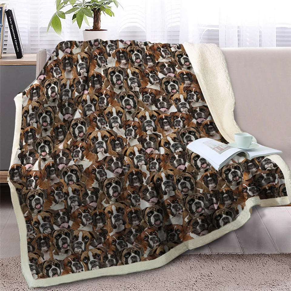 Blesslive Basset Hound пледы одеяло на кровать 3D Собака Животное шерпа Флисовое одеяло Спрингер спаниель покрывала коричневое тонкое одеяло