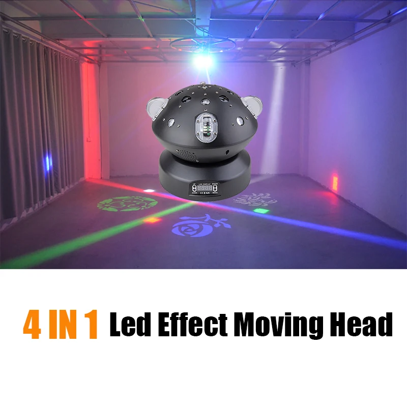 Dj Lights Disco Led Light Beam Point Laser Pattern 4 IN 1 Moving Head Good Use For Home Party KTV Christmas |