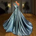 Женские вечерние платья-русалки, блестящие длинные платья для выпускного вечера со съемной юбкой, 2021