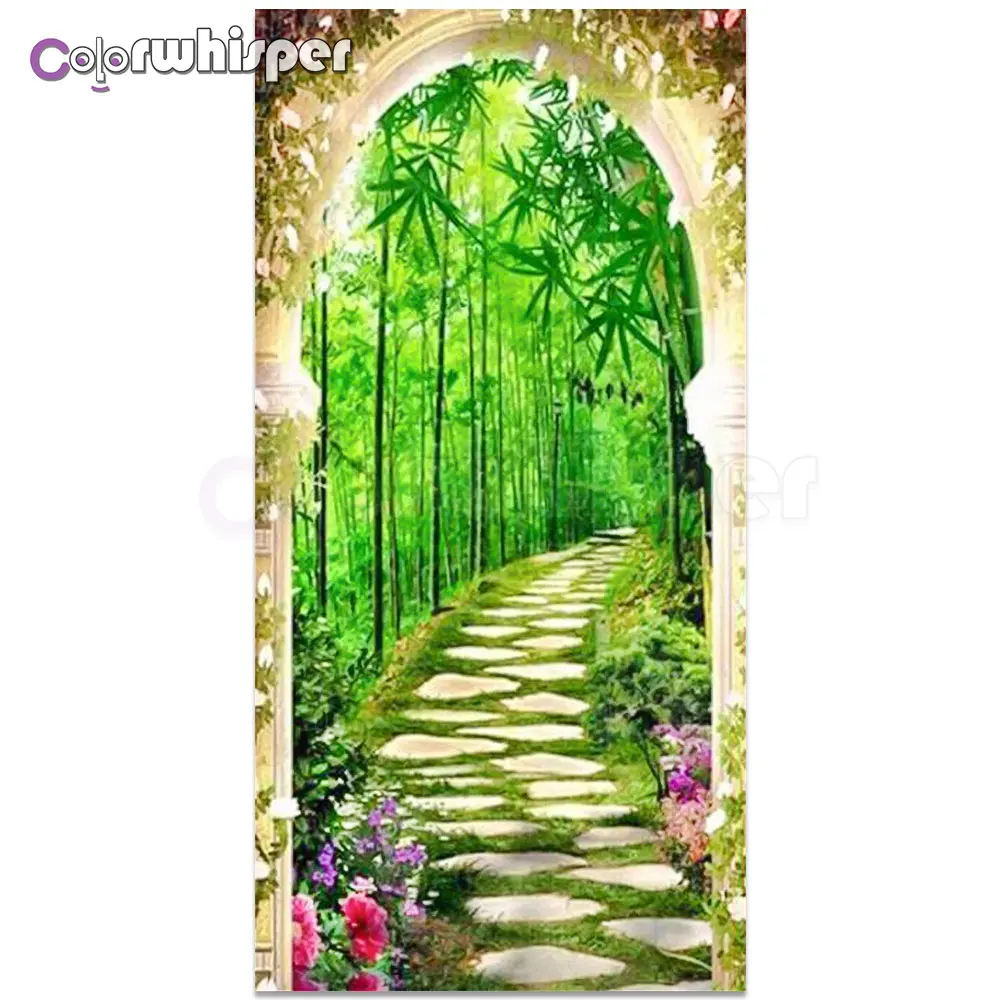 Алмазная живопись 5D квадратная/круглая вышивка Бамбуковая крестиком мозаика