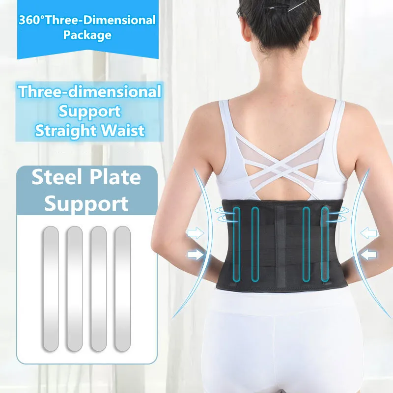 

Slimming Belt Adjustable Women Belt Sweat Waist Trainer Body Shaper Waist Belt Corset Belt Outdoor Sports Steel Plate Protection