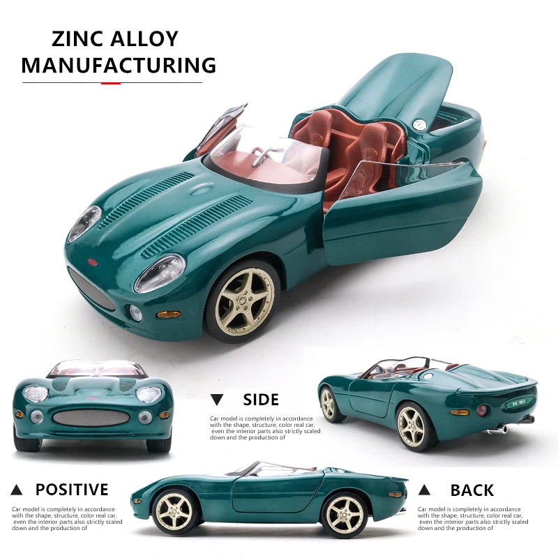 Welly 1:24 Винтаж Jaguar XK180 брелок для автомобильных ключей имитационная модель