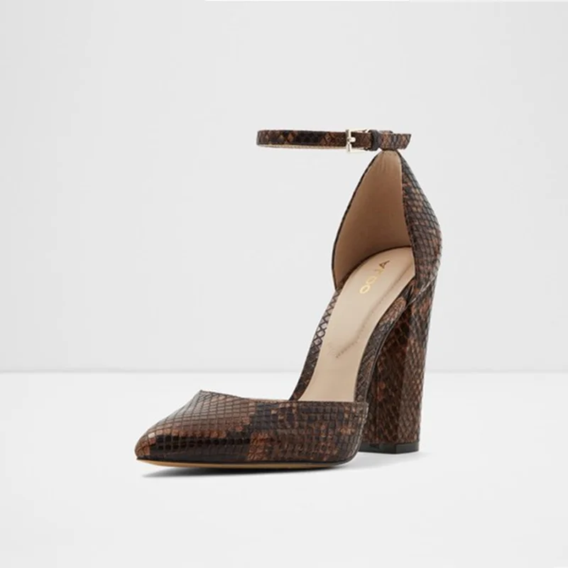 MORAZORA/2020 Новое поступление Женские туфли-лодочки с острым носком и пряжкой в виде