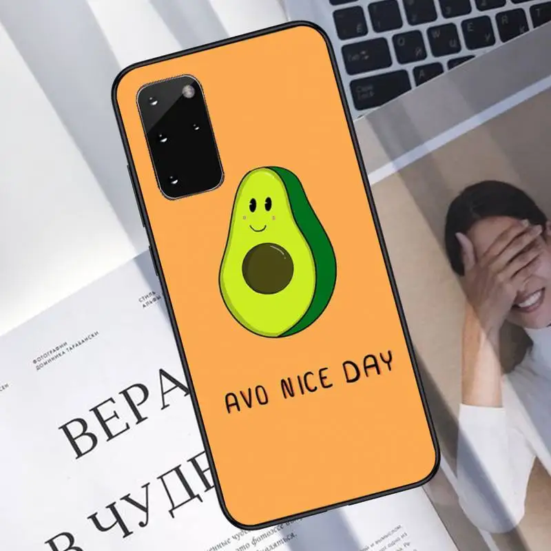 

Cute Avocado Funny Phone Case For Samsung A40 A31 A50 A51 A71 A20E A20S S8 S9 S10 S20 Plus note 20 ultra