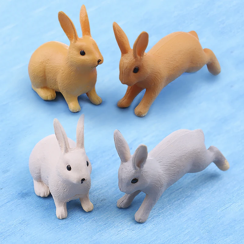 Миниатюрная Фигурка кролика в горшке 2 шт. | Игрушки и хобби