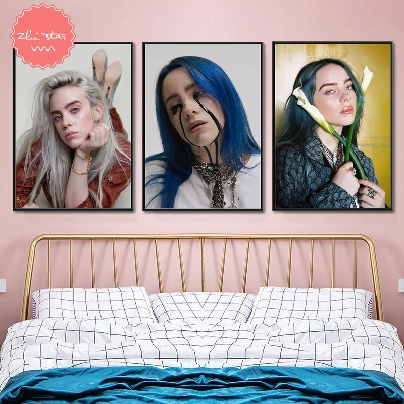 DIY 5D алмазная вышивка на холсте Billie Eilish плакат певица Алмазная крестиком Мозаика