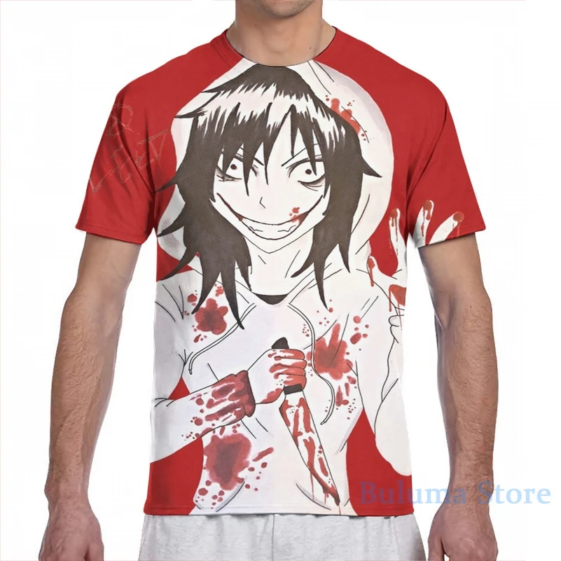 Джеф убийца 2 Мужская футболка для женщин со сплошным принтом Модная девочек топы