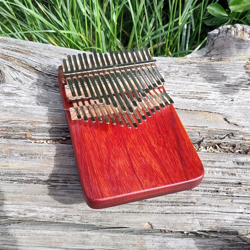 Handmade Kalimba 34 Key Chromatic Piano Padauk Wood Double Layer keys Keyboard Musical Instruments Music box Mbira 17 21 30Keys