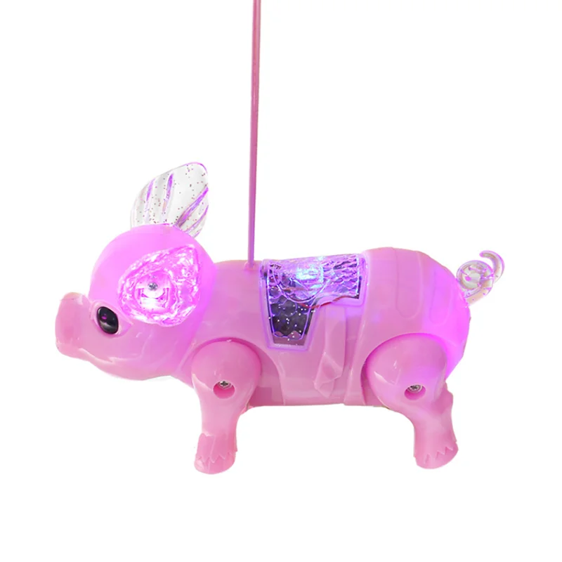 

Electric Pull Rope Piggy Light-Up Toy Can Sing And Walk Baby Like It Very Much