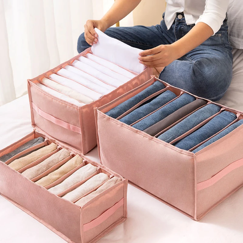 

Mesh Separation Box For Clothes Pants Drawer Divider Can Washed Underwear Clothes Home Organizer For Folding Ties Socks Shorts