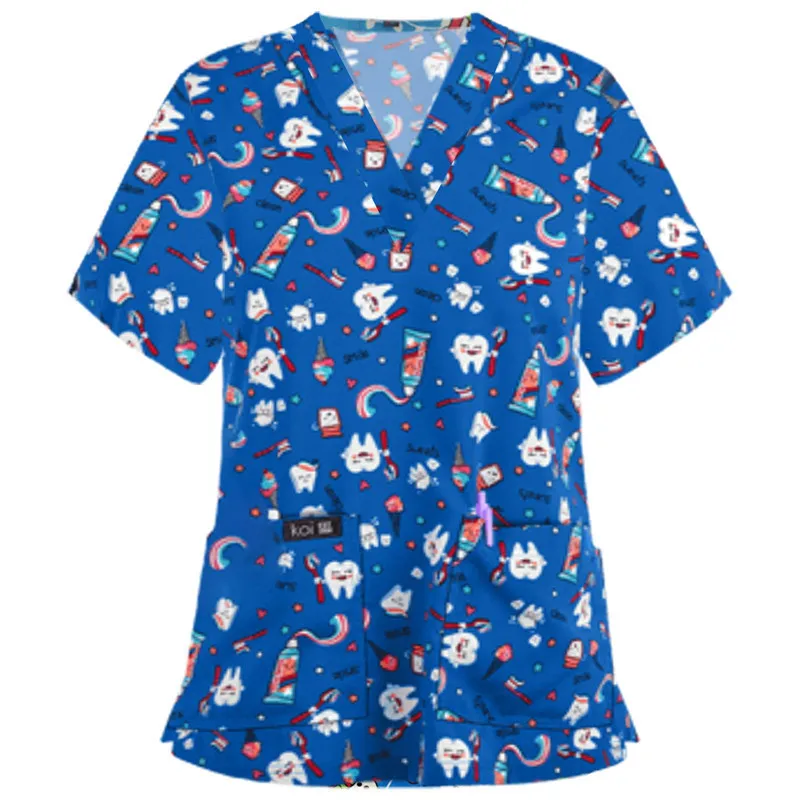 Новинка 2021 женские рождественские печатные скрабы для кормления повседневные с