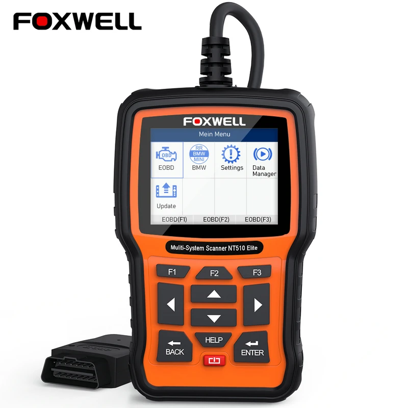 Автомобильный сканер OBD2 новейший Foxwell NT510 Elite автомобильный диагностический