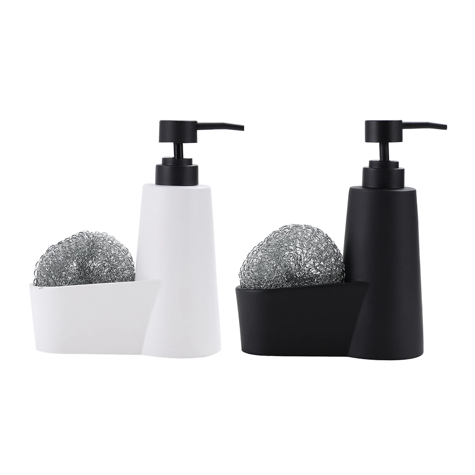 

2 in 1 Liquid Soap Dispenser Bottle Storage Box with Storage Box Pump Bottles Lotion Kitchen Bathroom Use Sink Daily Use