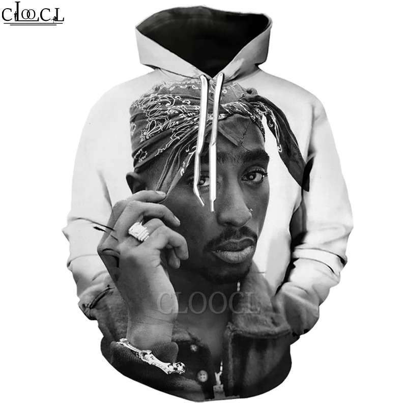 

HX New Mens Women Rapper Amaru Shakur 2pac Tupac 3D Print Sportswear Hoodies Unisex Casual Harajuku Style Couple Tops